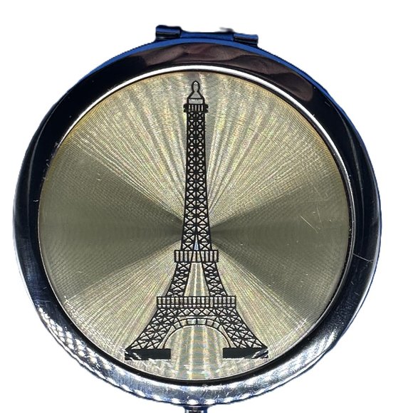 Eiffel Tower Compact Mirror 3"L x 3"W - Picture 1 of 5